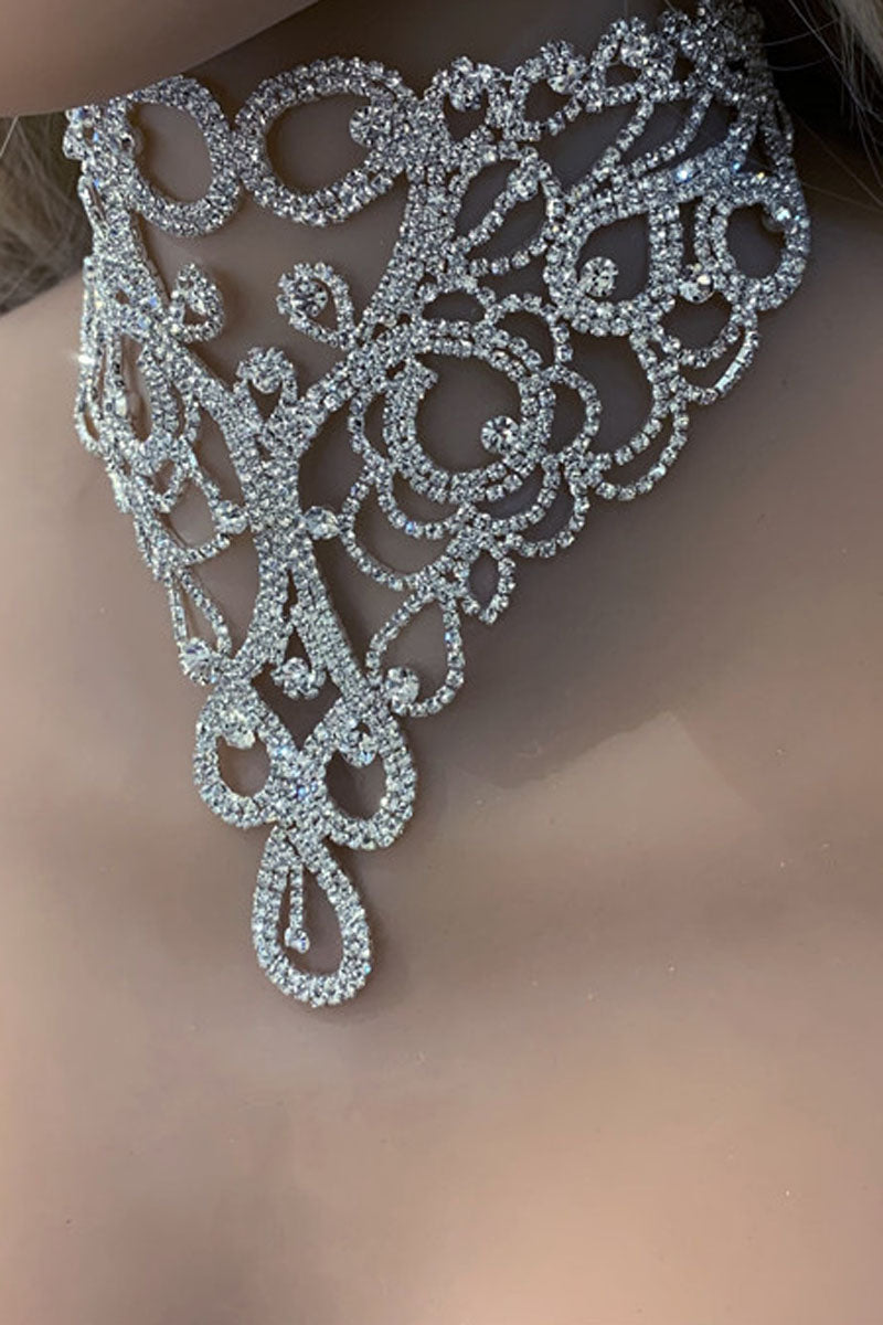 Rhinestone Sequin Necklace - Fashionaviv-Jewellery-[product_label]